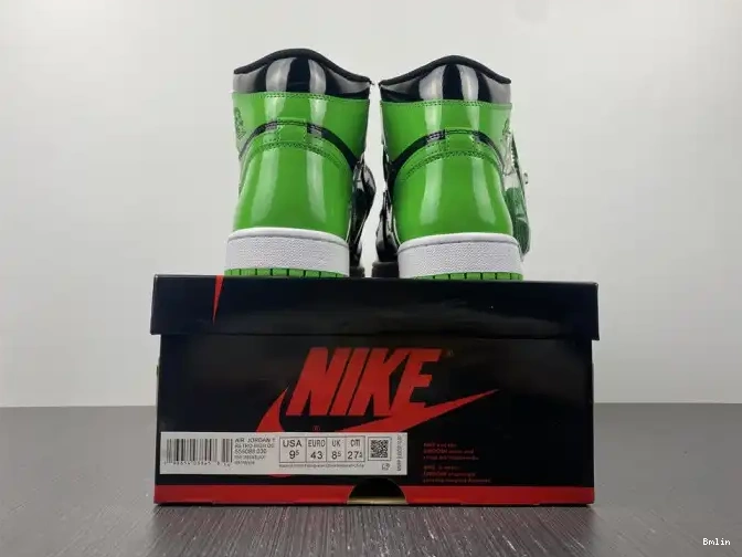 Bmlin Pine Jordan Green 1 OG High 555088-030 Air 0528